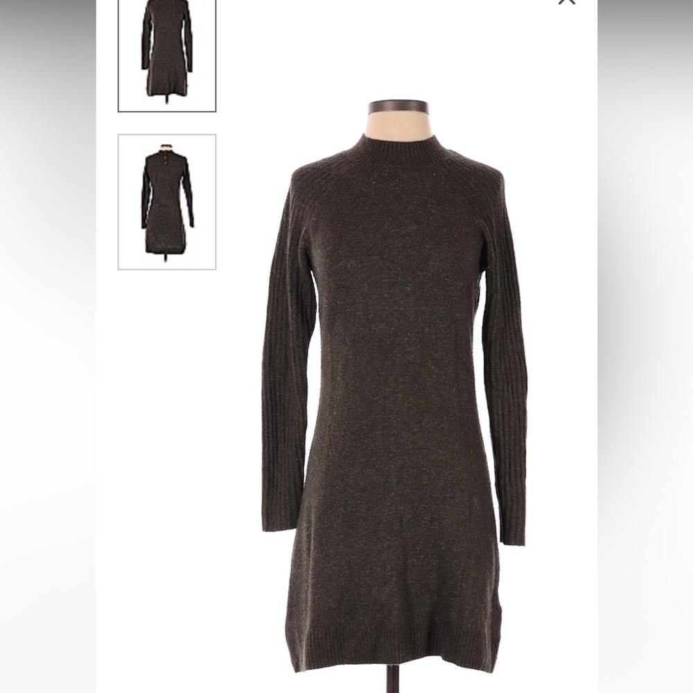 Abercrombie and fitch sweater dress brown small Mockneck